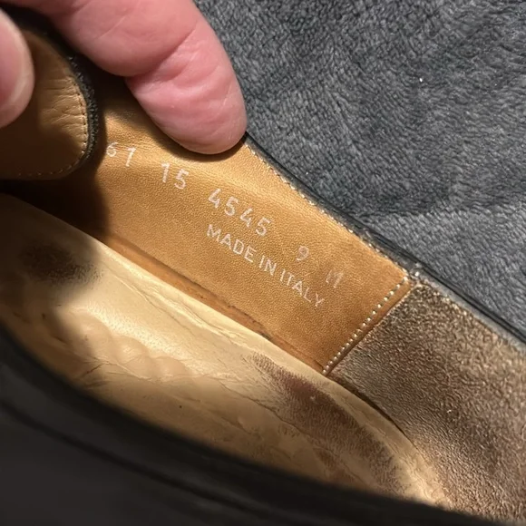 Johnston & Murphy Black Leather Men's Dress Shoes - Picture 12 of 12